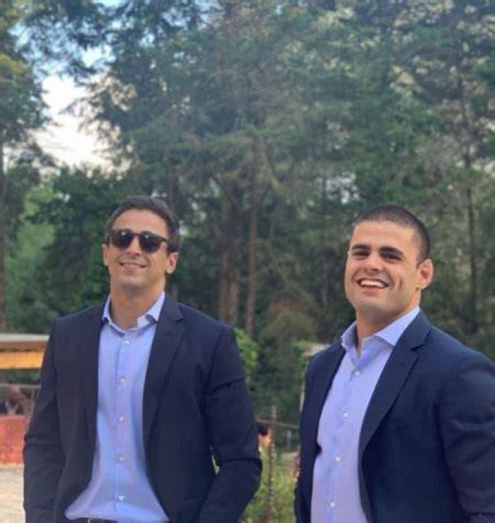 Andre Fialho with his brother