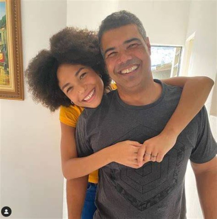 Bruna Inocencio with her father