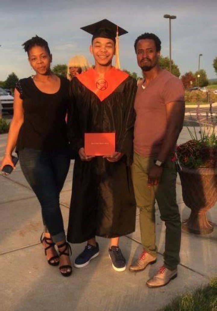 Cam Anthony with his father Lamar Anthony and mother Melissa Anthony