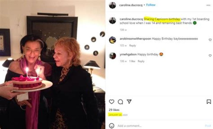 Caroline Ducrocq on her birthday