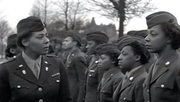 Charity Adams Inspecting Troops