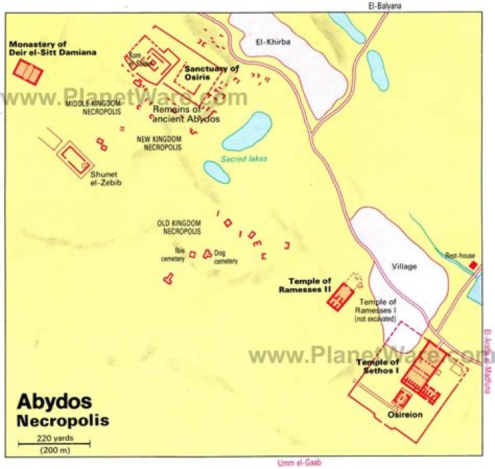 City Plan Of Abydos