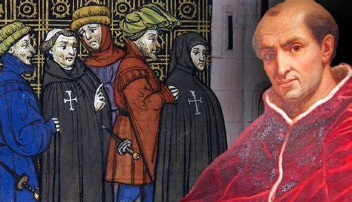Clement V Burning Templars