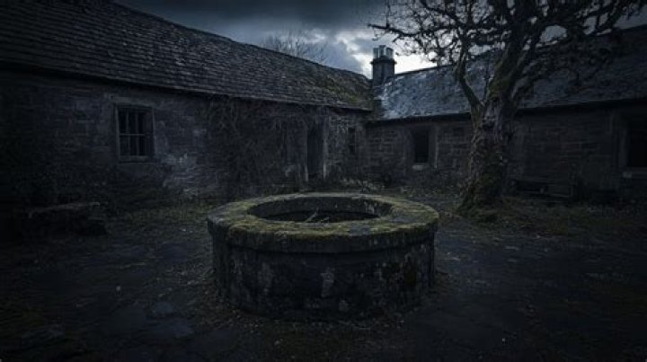 Courtyard Of Haunted Irish Estate