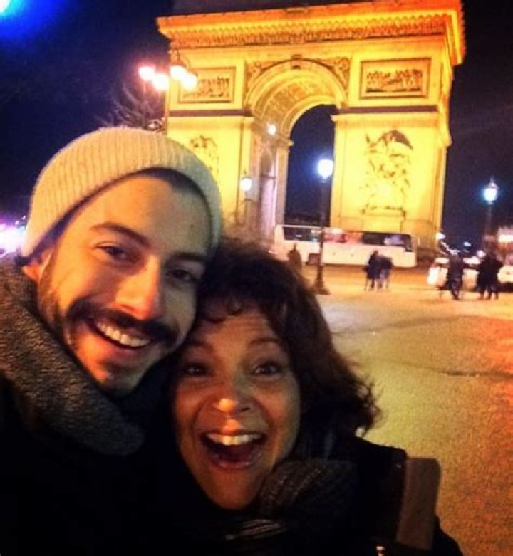 Daniel Sahad with his mother