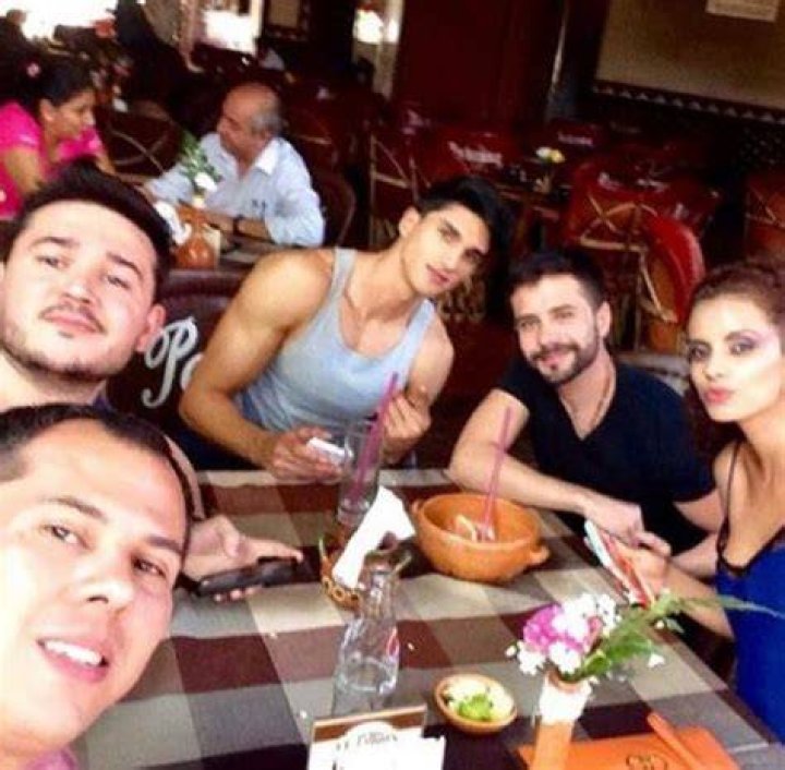 Diego Garcy is with his friends at a restaurant
