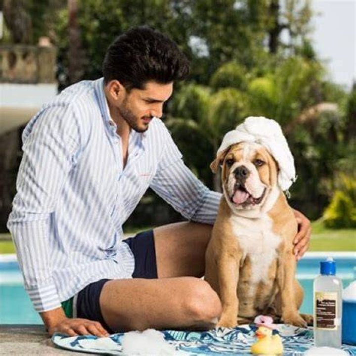Diego Garcy with his dog Rocco Garcy