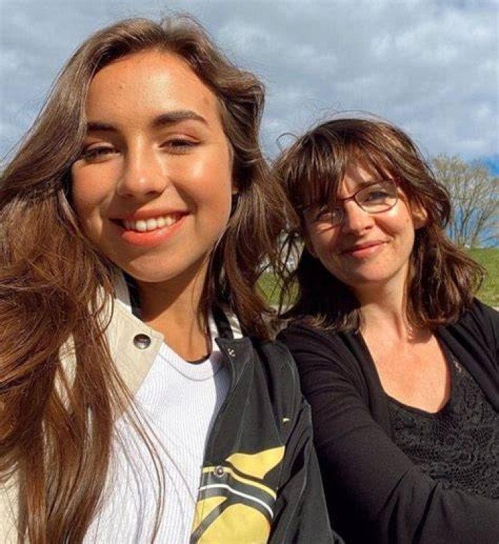 Enola Bedard with her mother