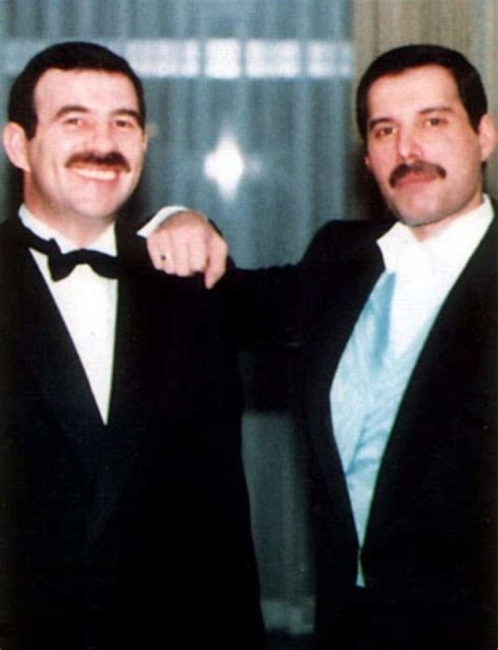 Freddie Mercury And Jim Hutton With Their Cat