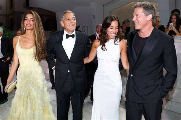 george clooney brad pitt angelina jolie getty images