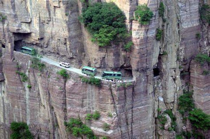 Guoliang Tunnel Road View China