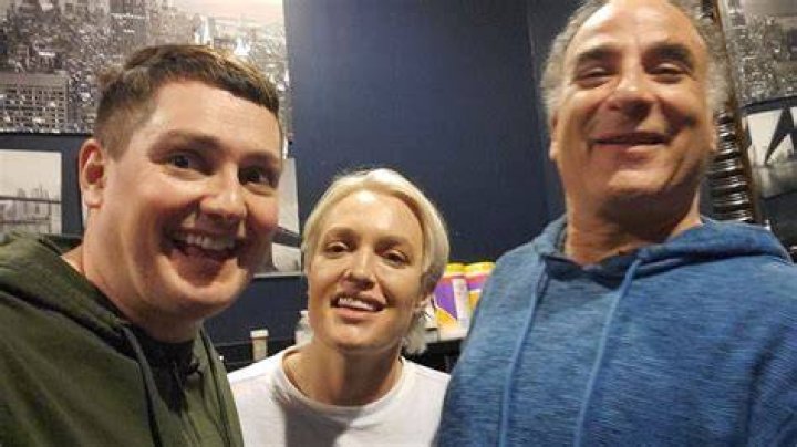 Joe Machi with Emma Willmann and Mark Cohen