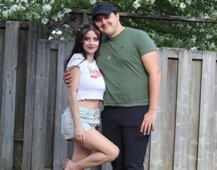 Julia Burch with her boyfriend