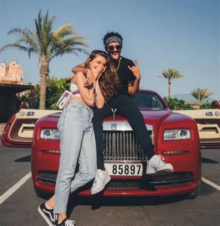 Julian Petroulas with girlfriend