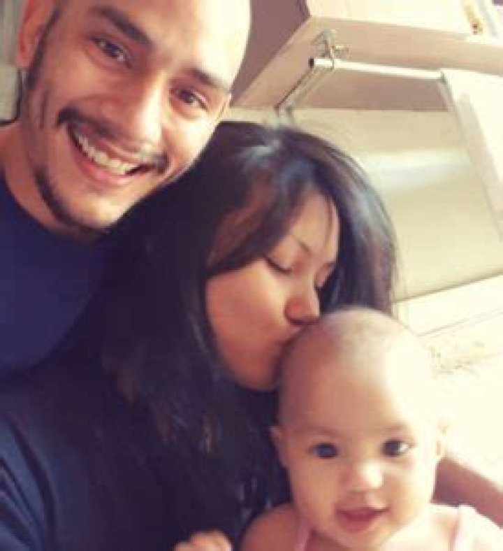 Kiko Matos with his daughter Baby Kika
