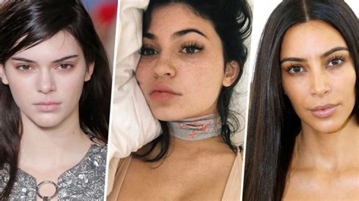 kim kardashian without makeup vs. with makeup