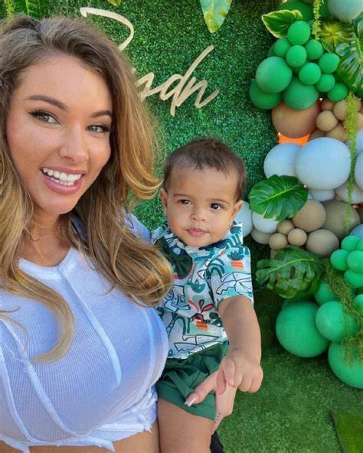 Lauren Wood and son