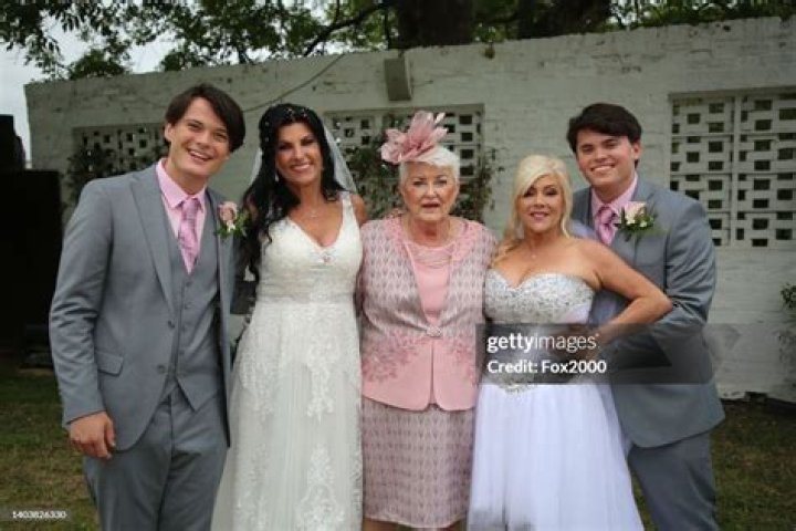 Linda with her sons Noah and Adam Olsen