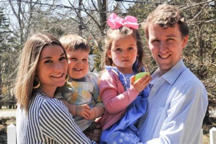 Lindsay with her husband Patrick Clancy and kids