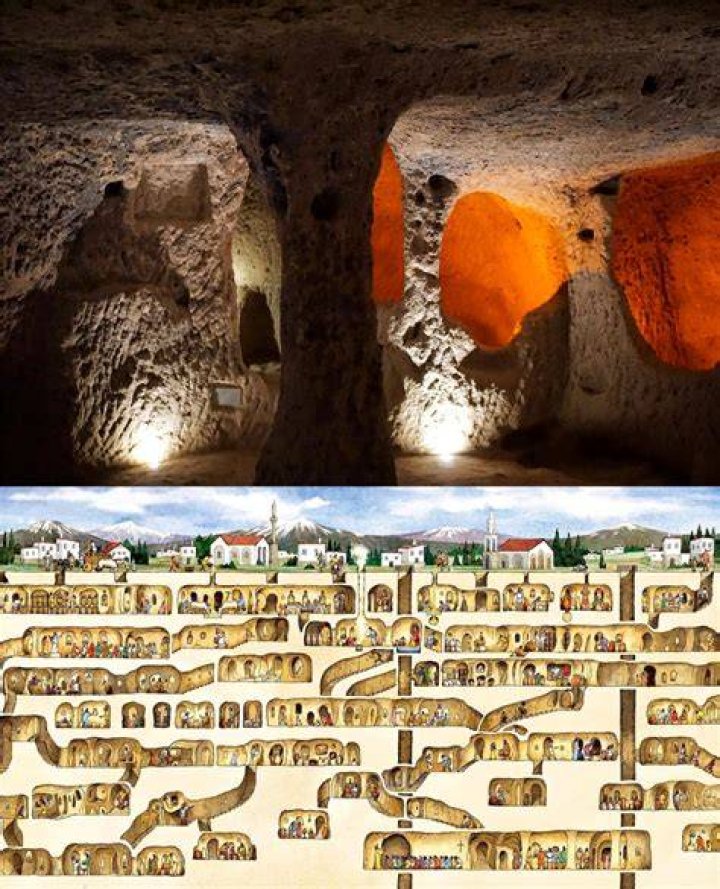 Long Tunnel In Derinkuyu