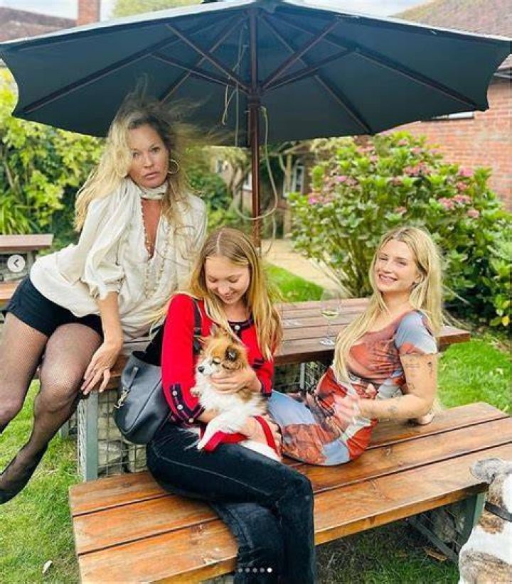 Lottie Moss with family