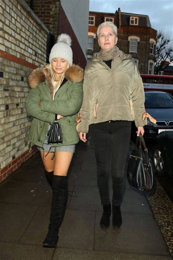 Lottie Moss with her mother Inger Moss