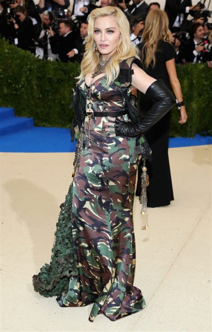 Madonna showing her body on the red carpet