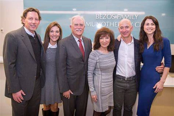 Mark Bezos with his family