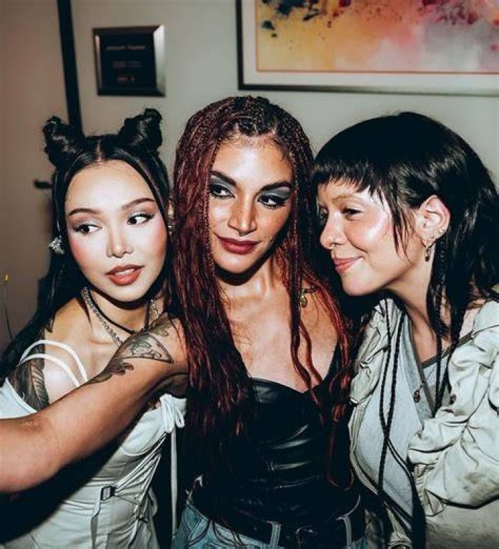 Melanie with her friends