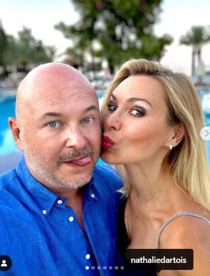 Nathalie Dartois with her husband