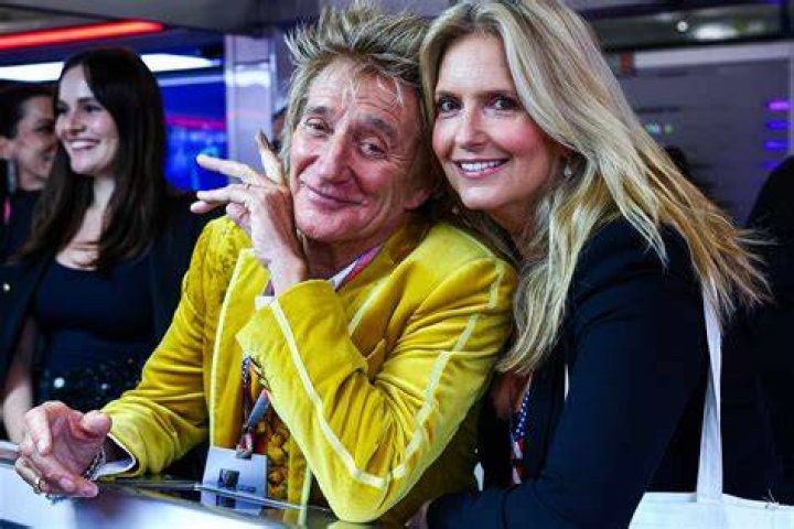 Penny Lancaster and Rod Stewart