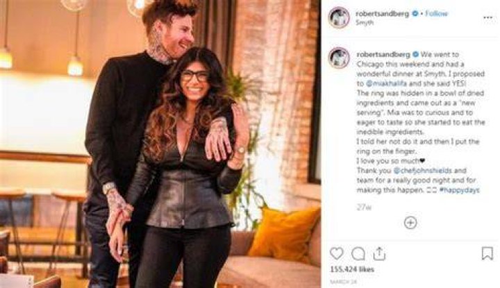 Robert Sandberg and Mia Khalifa got separated after 2 years of relationship