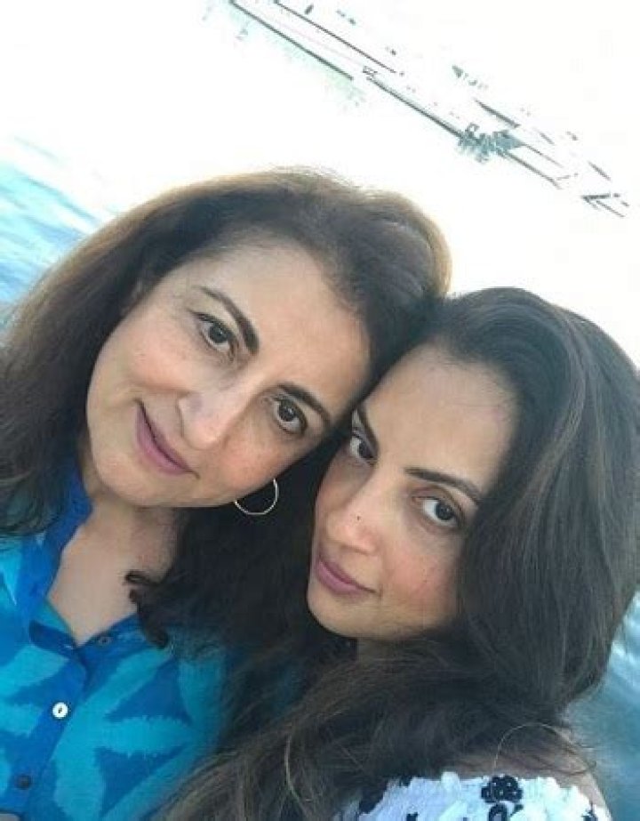 Seema Sachdev with her mother Kiran Sajdeh and sister Richa Sajdeh