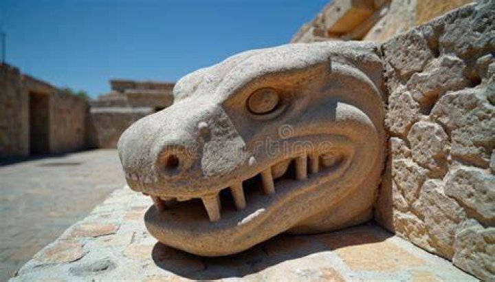 Stone Serpent At The Templo Mayor