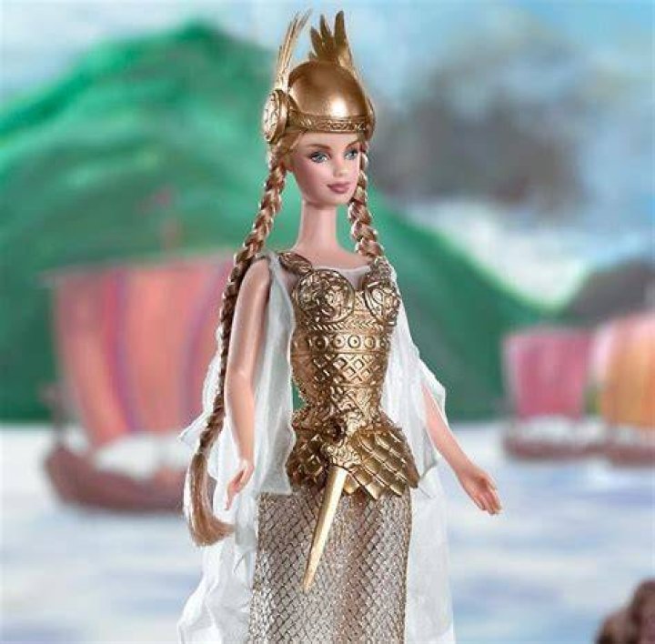 Viking Barbie with her friends