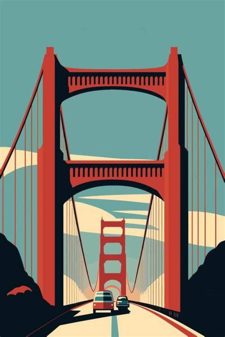Vintage San Francisco Golden Gate Bridge Opening Day