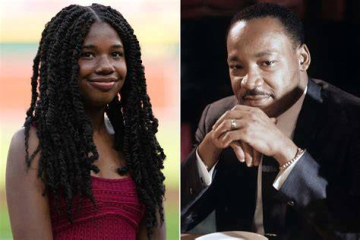 Yolanda Renee King with her father Martin Luther III